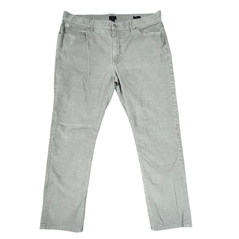 J Crew Factory Slim Fit Flex Gray Corduroy Classic Preppy Casual Pant - 37 x 29*